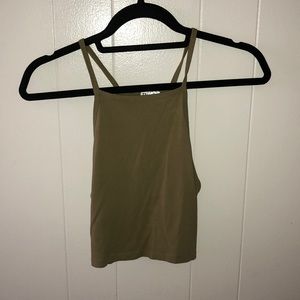Olive Green/ Crop Top